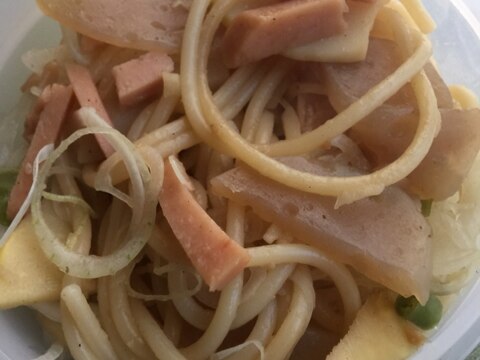 新玉ねぎと刺身こんにゃく★パスタ